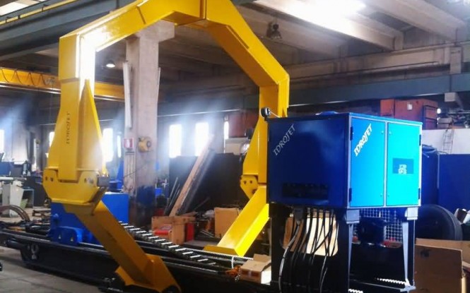 بالابر مکانیکی باندل با ظرفیت 50 تن و قطر 3 متر MECHANICAL BUNDLE LIFT ساخت ایدروجت ایتالیا